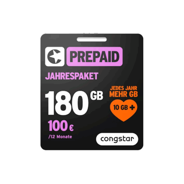 congstar Prepaid Jahrespaket